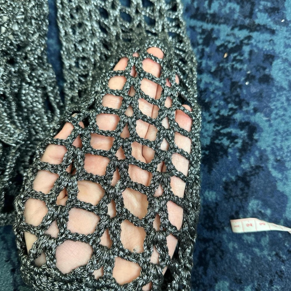 Grey Crochet Top - Picture 4 of 6